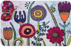 Wenko Koupelnová předložka Flowers Rollin Art, 45 x 70 cm