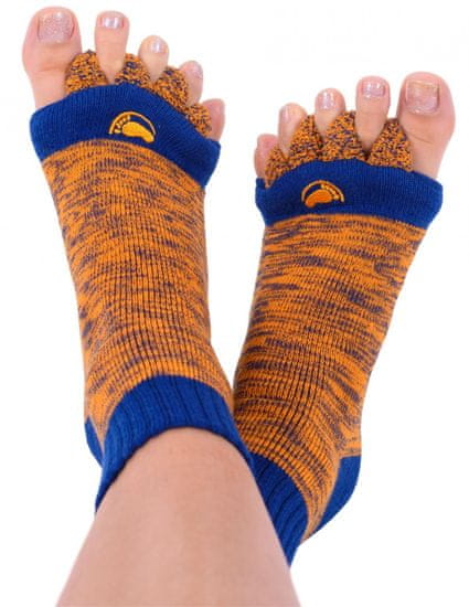 Zdravíčko Boskovice Adjustační ponožky Orange/blue Velikost: M (vel.39-42)