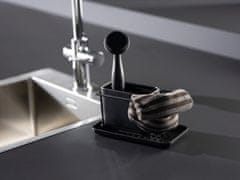 Wenko Nerezový organizér na mytí nádobí Orio, černý