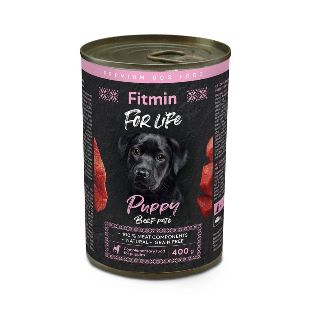 Levně Fitmin Dog For Life tin puppy beef 6x400 g