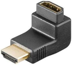 PremiumCord Adapter HDMI M/F, pravý úhel - opačný