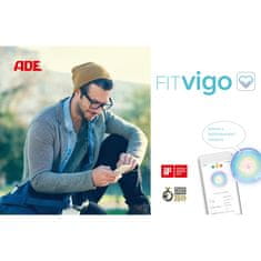 ADE FITVigo BA1600 Digitální váha s analýzou složení těla s Bluetooth, černá
