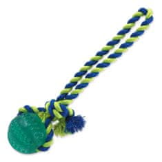 Plaček Hračka DOG FANTASY DENTAL MINT míček házecí s provazem zelený 7 x 30 cm 1 ks