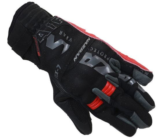 NAZRAN Dámské rukavice na moto RX-7 2.0 black/red