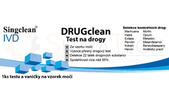 Singclean DRUGCLEAN test na přítomnost drog - 1 ks