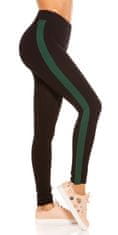 Amiatex Dámské legíny 93557 + Ponožky Gatta Calzino Strech, zelená, UNIVERZáLNí