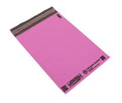 SRMAILING Plastová Obálka Růžová 30.5x40.6cm ( 100ks )