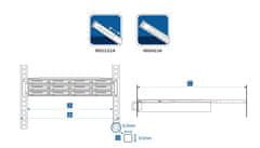 Synology Rail Kits Fixed (pevné), RKM114
