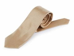 Kraftika 1ks krémová saténová kravata, módní kravaty motýlky