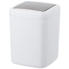 Wenko Koupelnový koš na odpadky, BARCELONA, bílá barva, 3 l