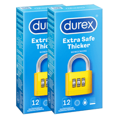 Durex Sada 2x Durex Extra Safe 12 ks.