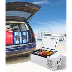 Aroso Autochladnička / mraznička / lednice kompresorová / chladící box do auta 12V/24V/230V 15l -18°C
