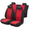 Autopotahy sedadel na celé vozidlo s bočními airbagy v sedadlech - Flash sada 9 dílů - červené / černé