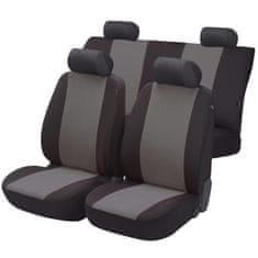 Walser Autopotahy sedadel na celé vozidlo s bočními airbagy v sedadlech - Flash sada 9 dílů - antracit / černé