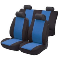 Walser Autopotahy sedadel na celé vozidlo s bočními airbagy v sedadlech - Flash sada 9 dílů - modré / černé