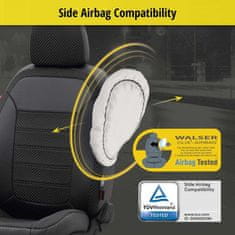 Autopotahy sedadel na celé vozidlo s bočními airbagy v sedadlech - Flash sada 9 dílů - antracit / černé