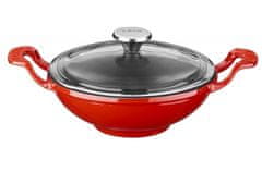 LAVA Metal Litinový wok 16 cm - červený