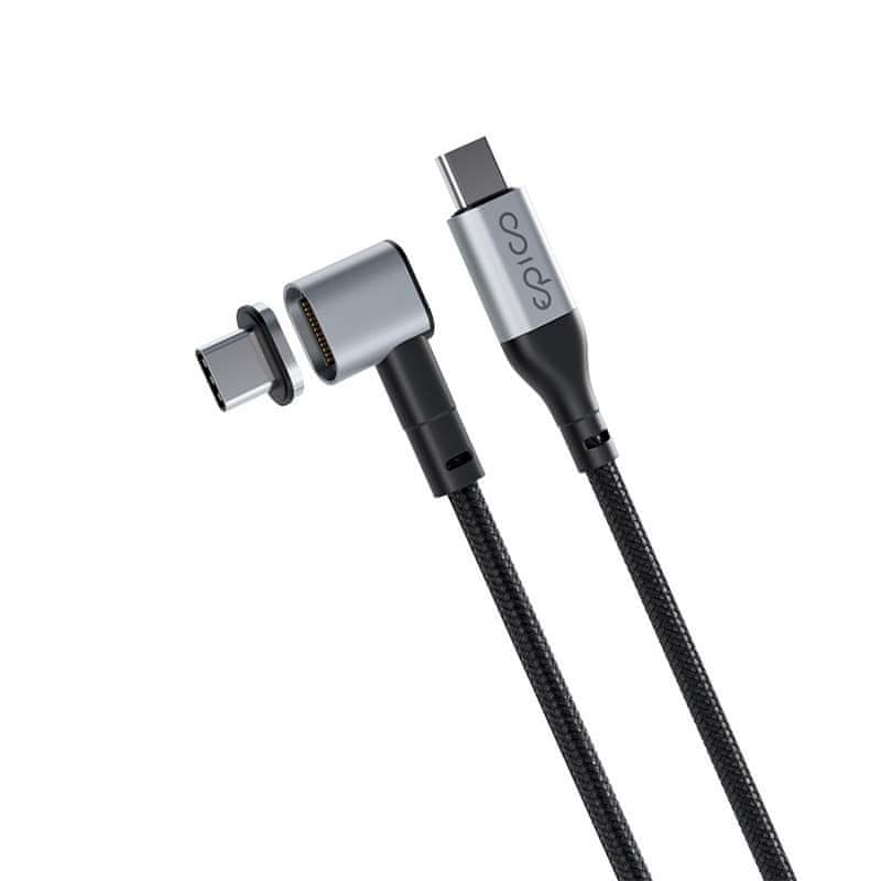 Levně EPICO Magnetický opletený datový kabel USB-C na USB-C 9915101300220 - šedý