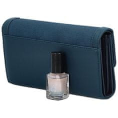 Coveri WORLD Prostorná dámská koženková peněženka Simon, modrá