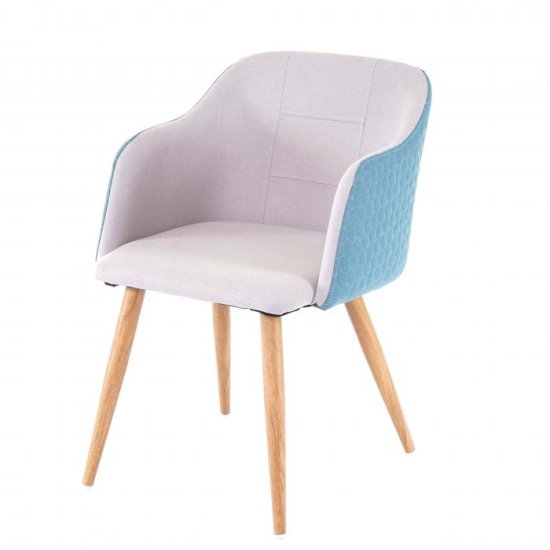 MCW Jídelní židle D71, židle kuchyňská židle, retro design, područky látka/textil