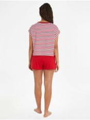 Tommy Hilfiger Bílo-červené dámské pruhované pyžamo Tommy Hilfiger Underwear M