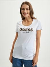 Guess Bílé dámské tričko Guess L