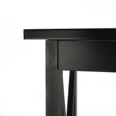 KONDELA Konzolový stolek, černá, APOLOS