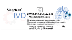 Singclean antigenní test in vitro COVID-19 covid/chřipka A+B, 1ks