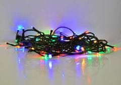Solight LED světýlek vytvoří vánoční zázrak. LED venkovní vánoční řetěz, 30m dlouhý, vícebarevný.