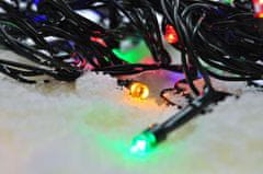 Solight osvětlení, 50m dlouhý vánoční řetěz s 500 barevnými LED, 8 režimy, časovačem a voděodolnou konstrukcí