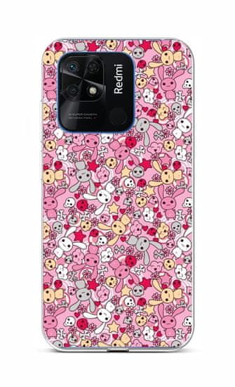 TopQ Kryt Xiaomi Redmi 10C Pink Bunnies 76073