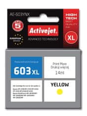 shumee Activejet inkoust AE-603YNX (náhradní Epson 603XL T03A44; Supreme; 14 ml; žlutý)