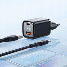 Mcdodo Nabíječka USB/USB-C, Nano, s displejem, Gan 33W Pd, Mcdodo | CH-1701