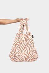 Notabag Kombinace batohu a tašky - Peach Twist, oranžová/bílá