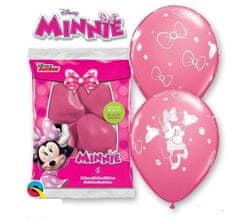 Párty balónky latexové - myška Minnie 30 cm - 6 ks