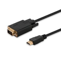 shumee Adaptér SAVIO CL-103 (HDMI M - D-Sub (VGA) M; 1,8 m; černý)