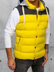 Dstreet Pánská vesta Sirre žlutá XL