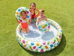 Intex Nafukovací bazén s míčem a sadou kol pro děti