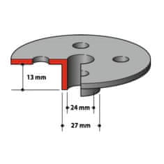 Makita kopírovací kroužek/vodící objímka 27 mm (164470-8)