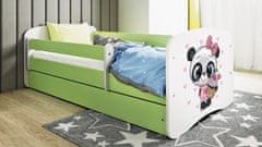 Kocot kids Dětská postel Babydreams panda zelená, varianta 80x160, bez šuplíků, bez matrace