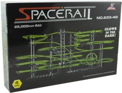 KIK Spacerail zářící ve tmě úroveň 4 kuličkové dráhy 72 cm x 34 cm x 36 cm