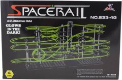KIK Spacerail zářící ve tmě úroveň 4 kuličkové dráhy 72 cm x 34 cm x 36 cm