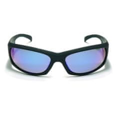 Polarized Brýle sluneční 77 - obroučky černé / skla modrá zrcadlová / polarizační skla / pouzdro a utěrka