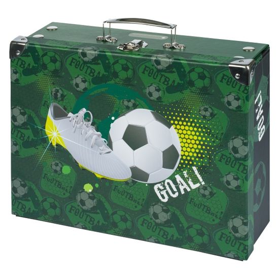 Presco Group BAAGL Skládací školní kufřík Fotbal s kováním