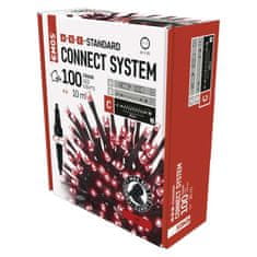 Emos EMOS Standard LED spojovací vánoční řetěz, 10 m, venkovní i vnitřní, červená D1AR01