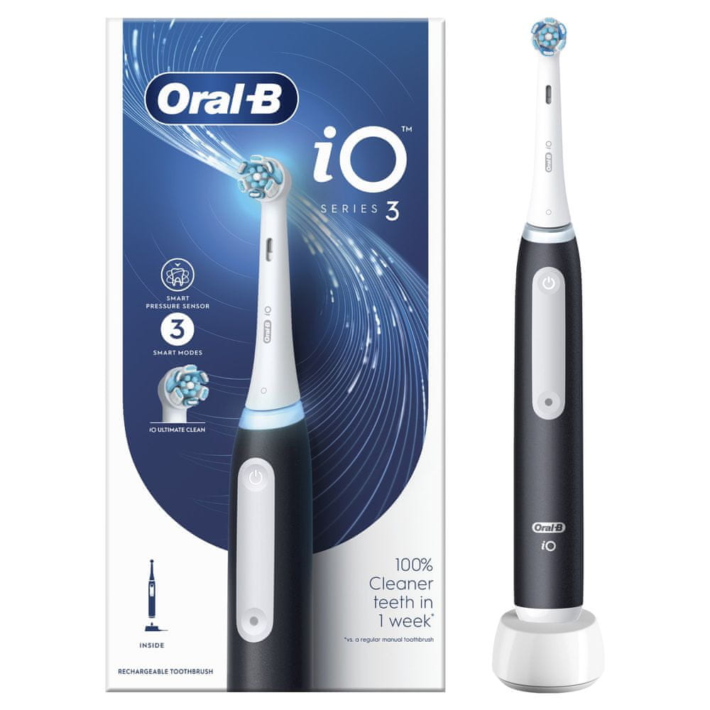 Levně Oral-B elektrický zubní kartáček iO Series 3 Black