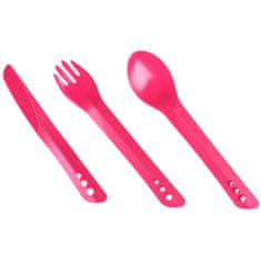 Lifeventure Příbor Lifeventure Ellipse Cutlery Set, Pink
