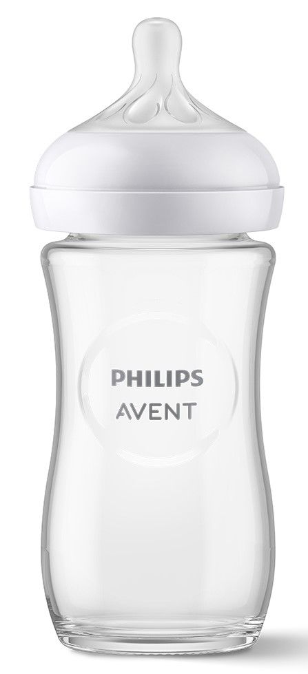 Levně Philips Avent Láhev Natural Response skleněná 240 ml, 1m+