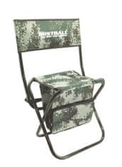 Mistrall Mistrall rybářská židle s opěrátkem a taškou, maskáč 