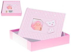 INTEREST Fotoalbum v krabici - Gedeon Baby - Barva růžová.